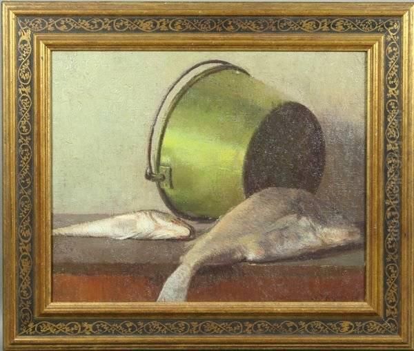 Day's Catch Oil Painting by Leon Foster Jones