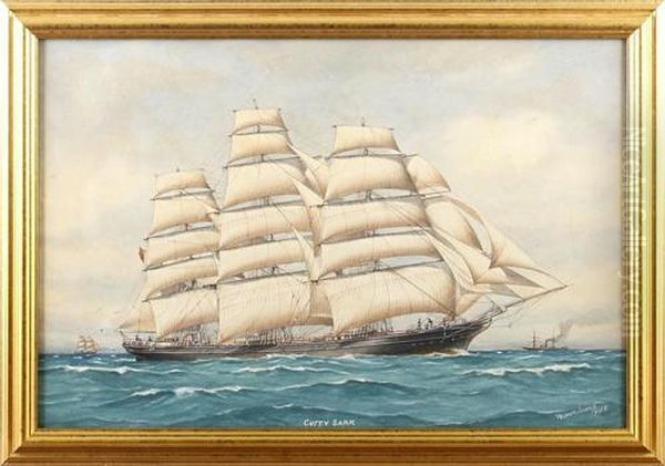 Cutty Sark Oil Painting by Pelham Jones