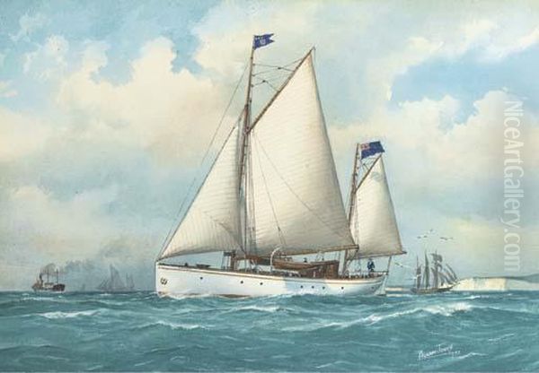 Giroflee In The Channel Oil Painting by Pelham Jones