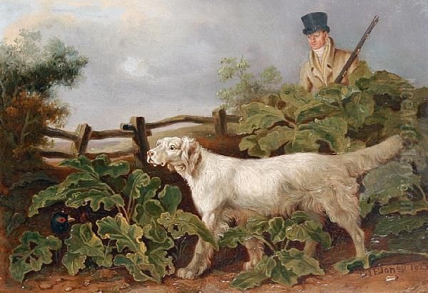 A Huntsman And His Hound Oil Painting by Samuel John Egbert Jones