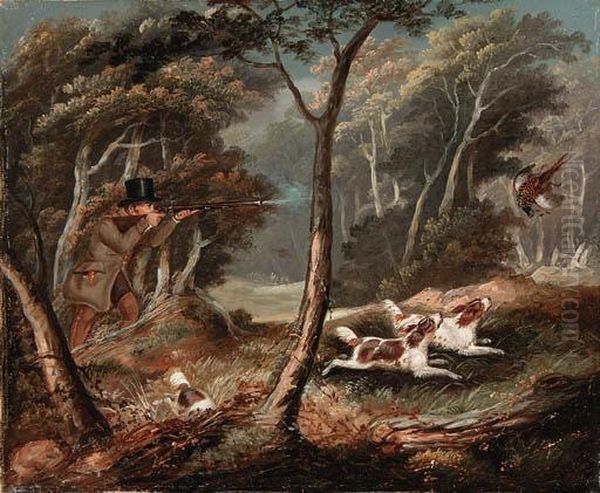 Pheasant Shooting; And Woodcock Shooting Oil Painting by William Jones