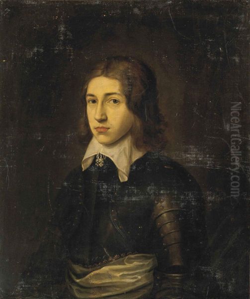 Portrait Of A Young Man Oil Painting by Cornelius Janssens Van Ceulen