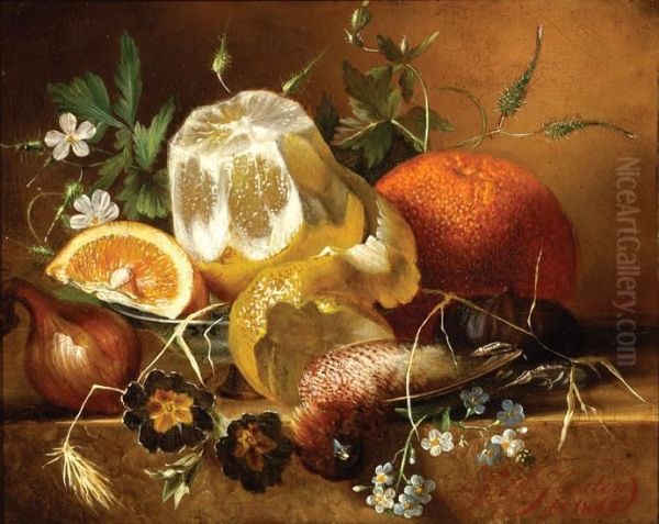 Still Life Oil Painting by Dirk Jan Hendrik Joostens