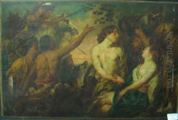 Atalante Et Meleagre Oil Painting by Jacob Jordaens