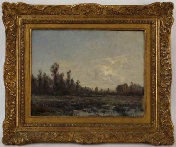 Paysage De Campagne Oil Painting by Leon Joubert