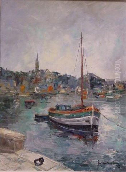 Port En Normandie Oil Painting by Jourcin