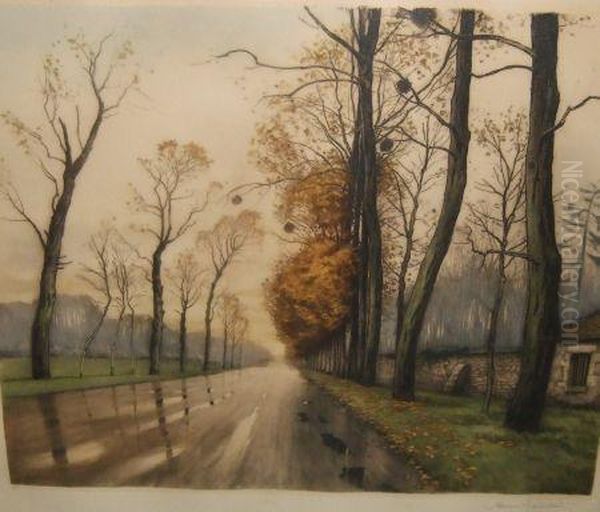 Route De Campagne Oil Painting by Henri Jourdain