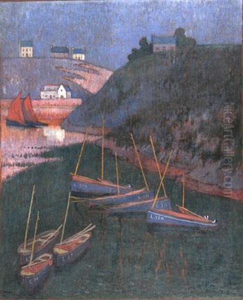 Le Port De Brigneau Oil Painting by Emile Jourdan