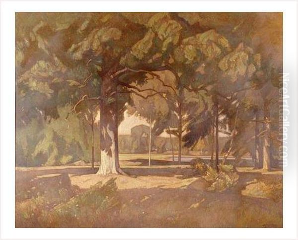 Le Parc Oil Painting by Louis Jourdan