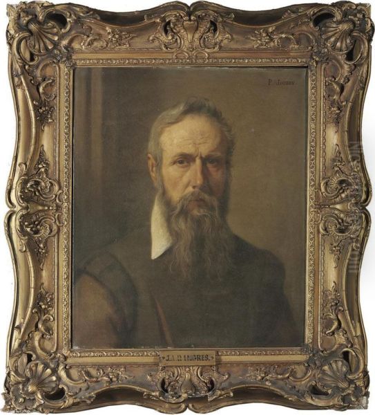 Self-portrait, Half-length, In A Brown Doublet Oil Painting by Paul Jourdy