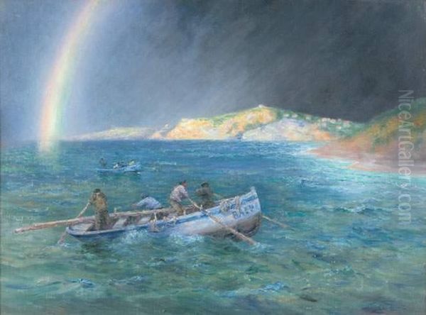 L'arc En Ciel
 Huile Sur Toile, Signee En Bas A Droite Oil Painting by Charles Jousset