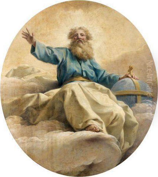 Le Pere Eternel Oil Painting by Jean-baptiste Jouvenet