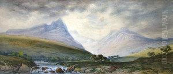 Highlandlandscape Oil Painting by J. Joy