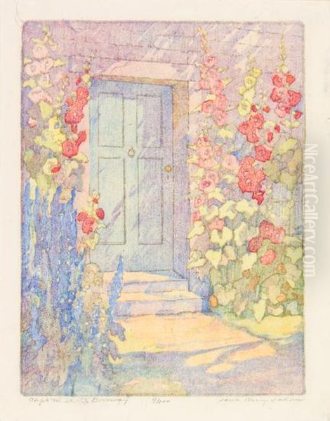 Capt'n Seth's Doorway Oil Painting by Jane Berry Judson