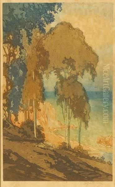 Etc.three Color Woodblock Prints Oil Painting by Jane Berry Judson