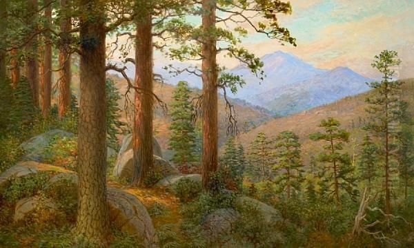 High Sierras In The Summer Oil Painting by William Lee Judson