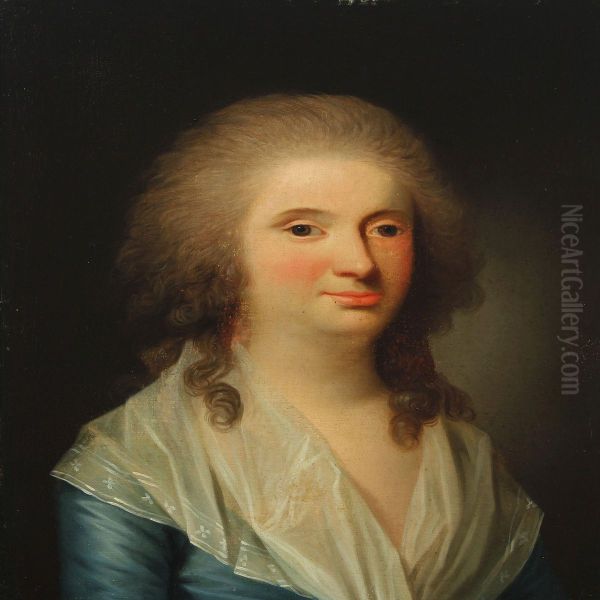 Portrait Of A Lady Oil Painting by Jens Juel