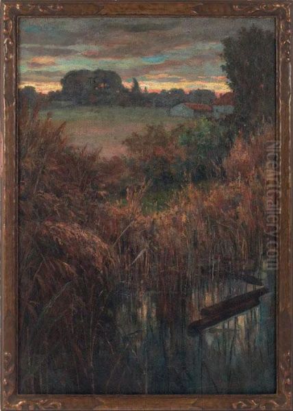 Twilight Oil Painting by Alfred Juergens