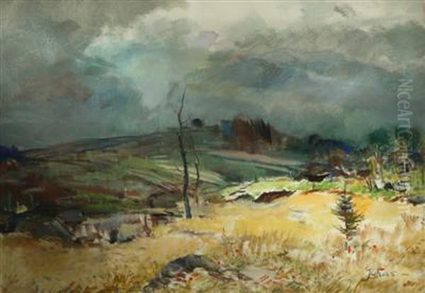 A Landscape Oil Painting by Juhas