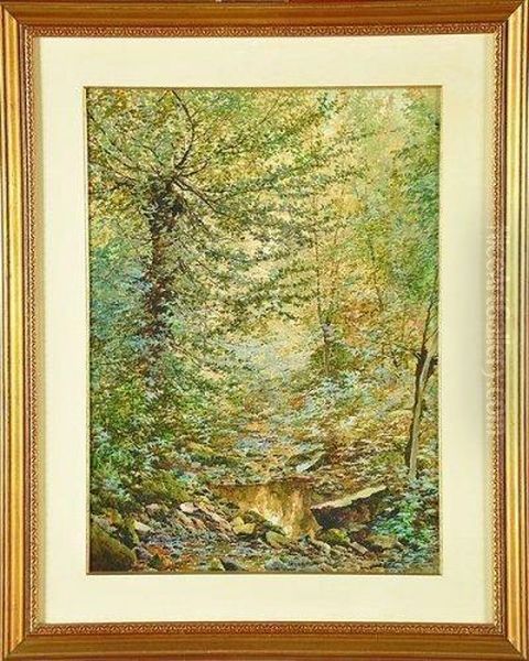 mare Dans Un Sous-bois Oil Painting by Garnier Julien