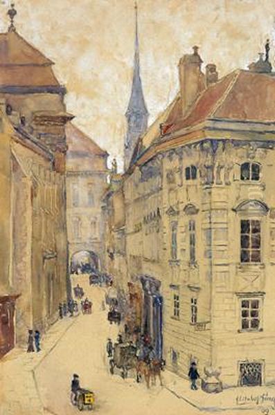 Augustinerstrase Oil Painting by Elisabeth Jung