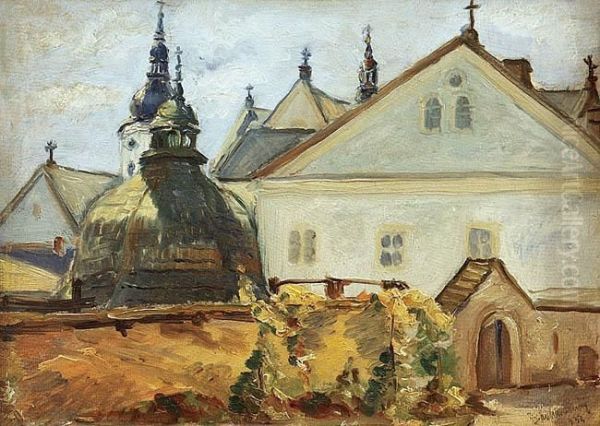 Klasztor W Czernej Oil Painting by Zygmunt Jurgowski