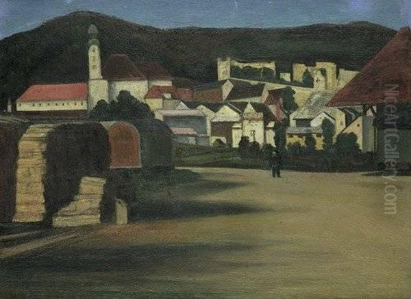 Eichstatt Oil Painting by Adolf Jutz