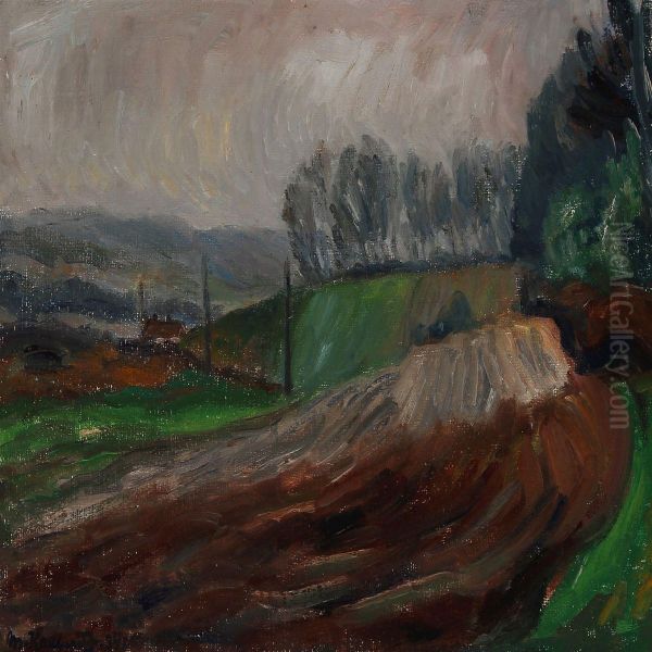 Landscape With A Road by Martin Kaalund-Jorgensen