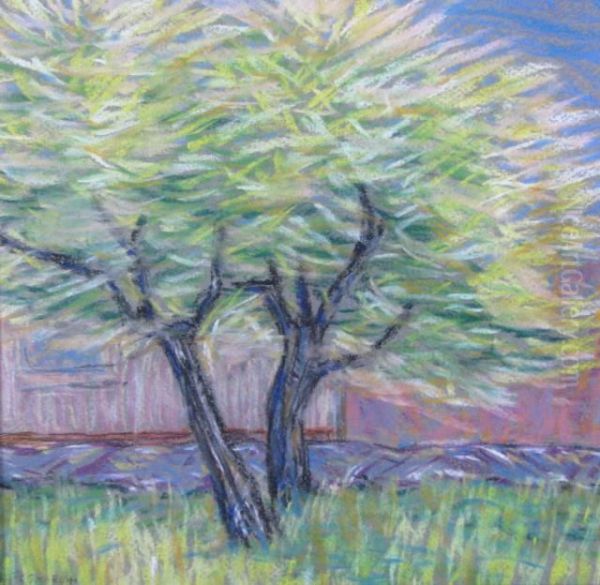 Two Trees Oil Painting by Charles Salis Kaelin