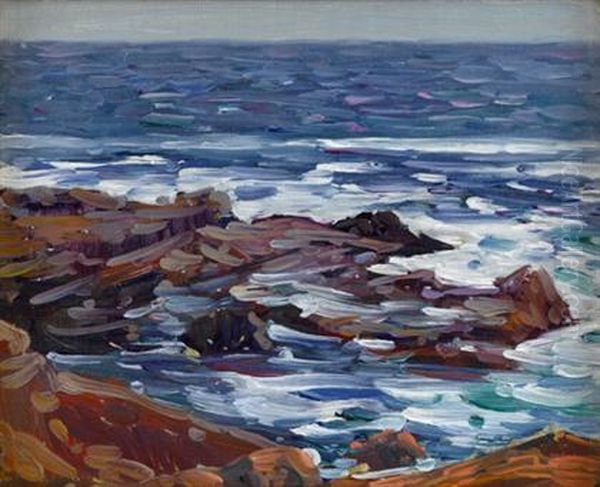 Flowing Tide Oil Painting by Charles Salis Kaelin