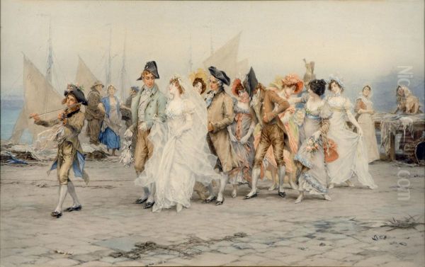 Le Mariage Oil Painting by Frederick Hendrik Kaemmerer