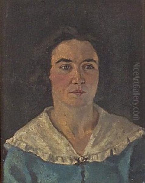 Portrait Of Ina Connolly Heron, Daughter Of James Connolly Oil Painting by Thomas Pain