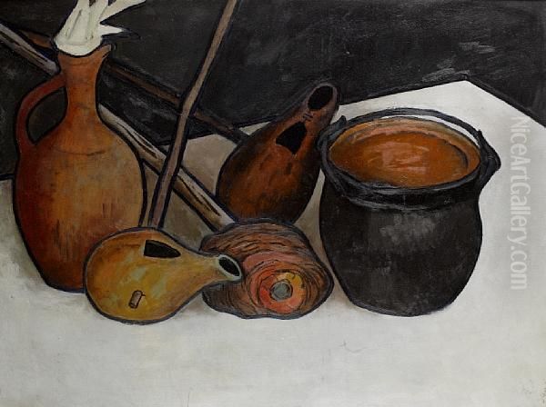 Imeretian Still Life Oil Painting by David Kakabadze