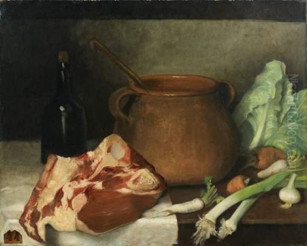 Le Pot Au Feu Oil Painting by Alexandros Kalloudis