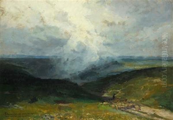 Fog In The Mountains Oil Painting by Alois Kalvoda