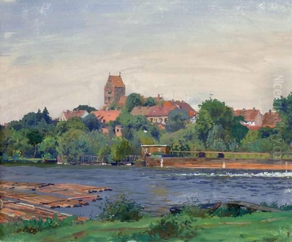 Lychen In Der Mark Oil Painting by Robert Kammerer