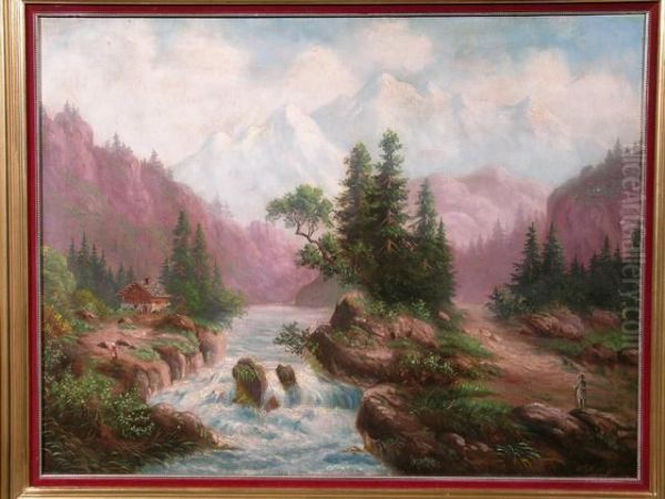 Le Torrent Oil Painting by Godaert Kamper