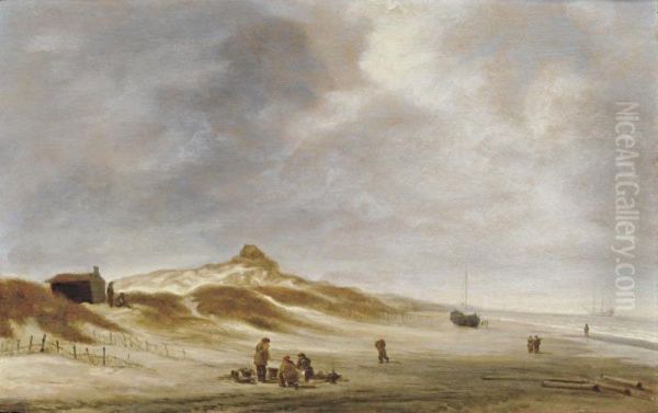 Dunes Oil Painting by Godaert Kamper