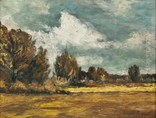 Herbstliche Landschaft Oil Painting by Eugen Kampf