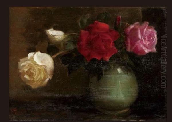 Roses Oil Painting by Yamamoto Kanae