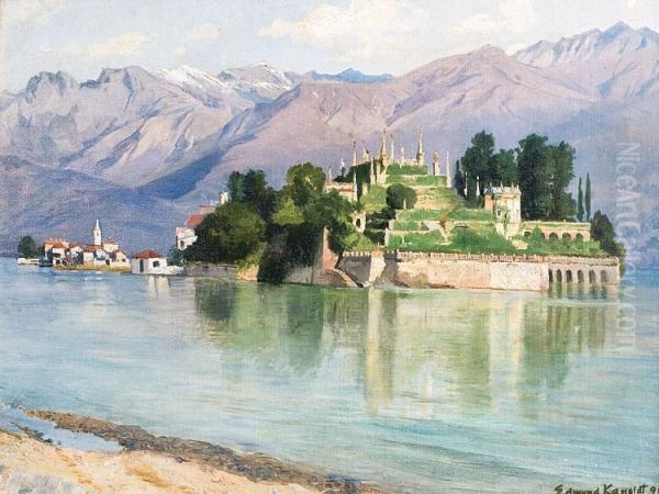 Isola Bela Oil Painting by Edmund Friedrich Kanoldt