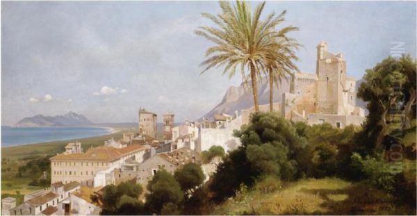 Terracina Oil Painting by Edmund Friedrich Kanoldt