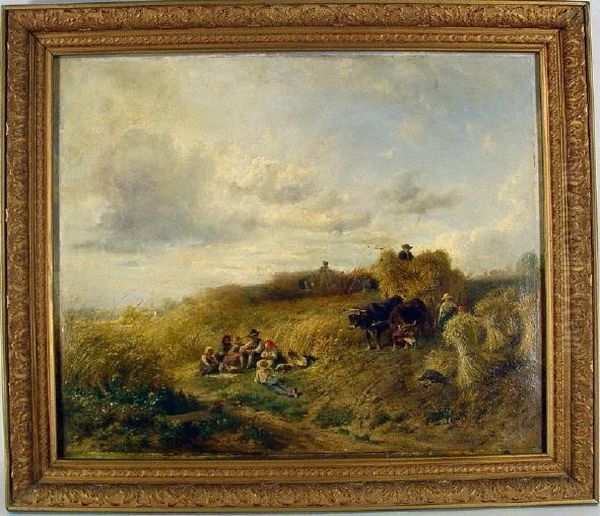 Hayers Atlunchtime Oil Painting by Alfred Kappes