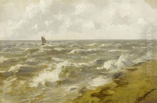 Breakers Oil Painting by Albert Kappis