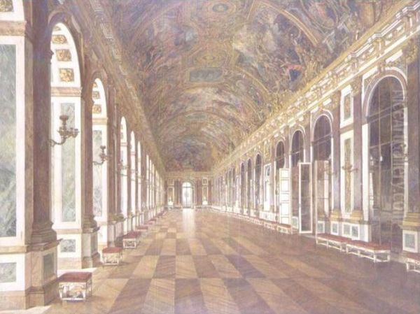 The Hall Of Mirrors, Palace Of Versailles Oil Painting by Karl Karger