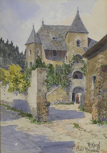 Partie In Nals Bei Meran Oil Painting by Rudolf Kargl