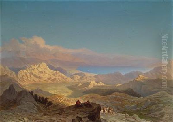 The Highplains Of Cettinje/montenegro Oil Painting by Anton Karinger