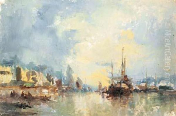 Marine Oil Painting by Jean-Etienne Karnec