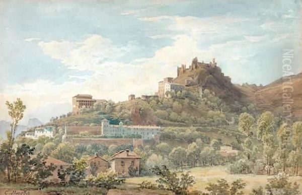 Vue D'italie Oil Painting by Karoly, the Elder Marko