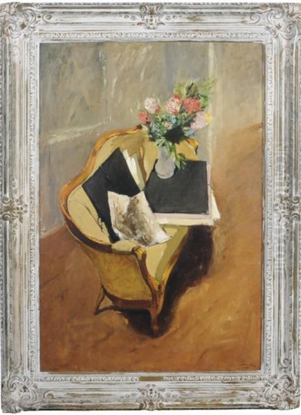 The Yellow Settee Oil Painting by Leon Karp